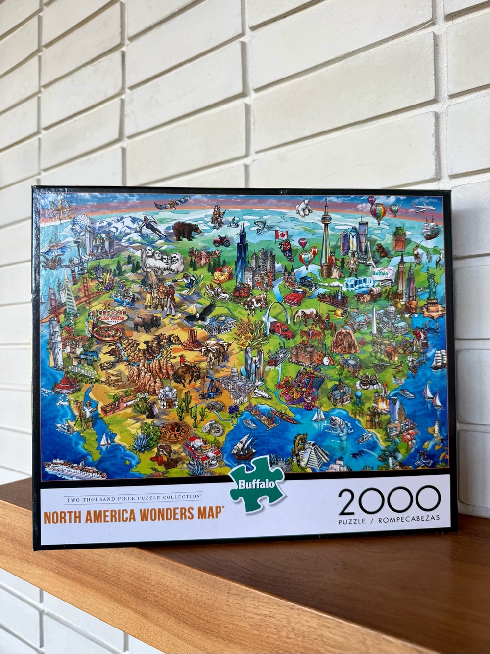 Buffalo Games North America Wonders Map * 2000 Piece Puzzle * NIB * Sealed